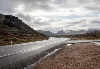 highway in the foot hills in Utah