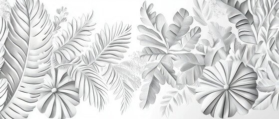Exploring the intricate patterns of fern fronds and delicate leaves in nature