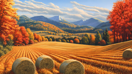 extraordinary beauty autumn fields