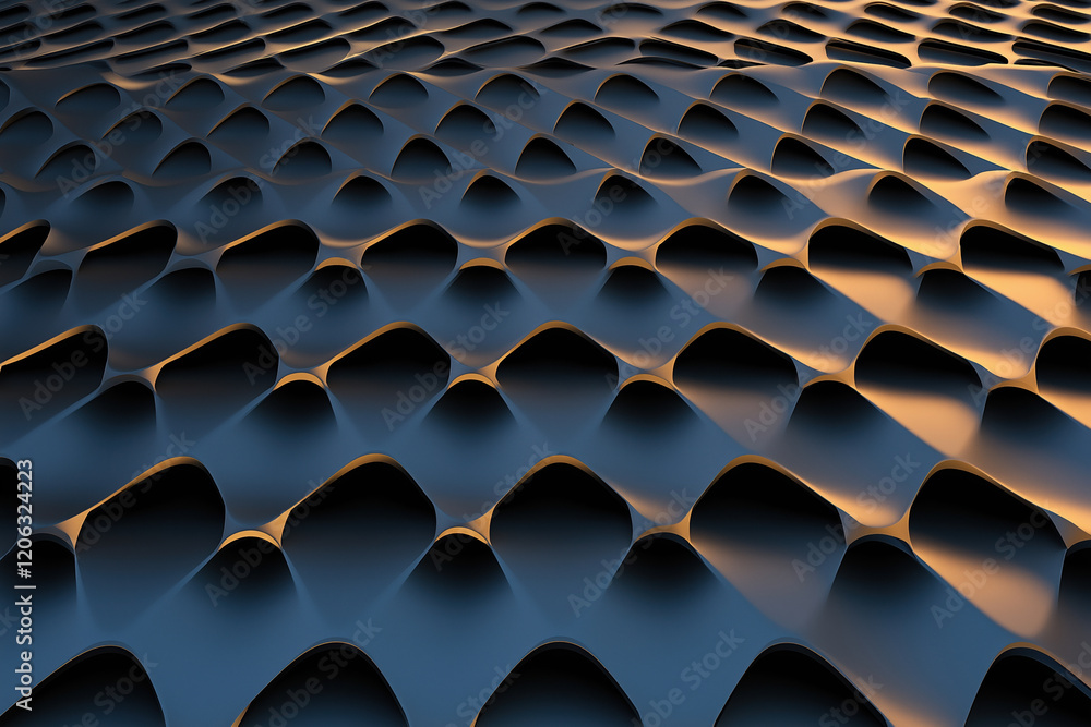 Poster patterns of light and shadow on texture create mesmerizing visuals