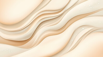 Obraz premium Creamy sand dune abstract background. Ivory Desert. Illustration