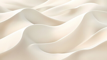 Obraz premium Undulating waves of soft white sand texture. Ivory Desert. Illustration
