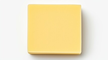 Isolated yellow sticky note on a clean background for creative and organizational purposes