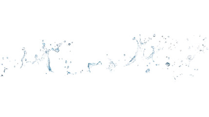 Obraz premium Liquid Splash Water Droplets Blue Texture Background Design Element Abstract