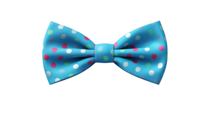 Colorful Polka Dot Bow Tie Fashion Accessory Festive Blue Patterned Clothing