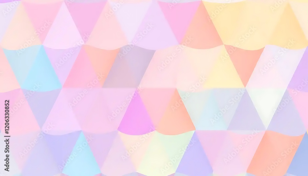 Poster pastel triangle pattern abstract background design
