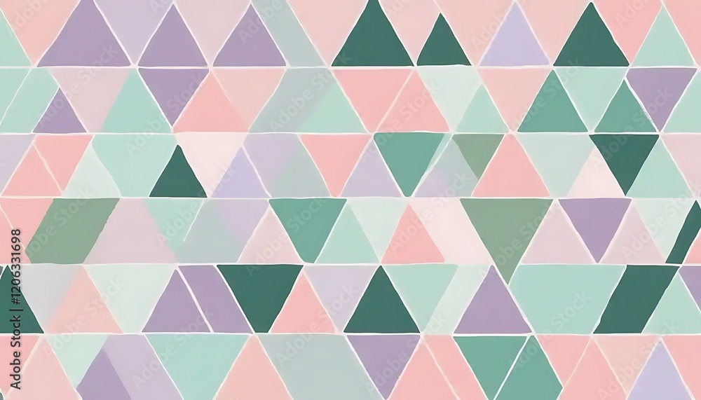 Poster pastel triangle pattern abstract geometric design