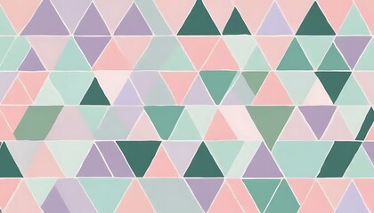 Pastel Triangle Pattern Abstract Geometric Design