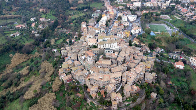 Vosta aerea borgo storico italiano, Capena 