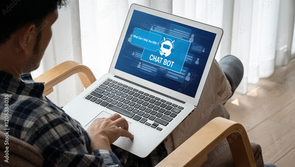 Poster chatbot software application for modish online business that automatically reply to customer questio