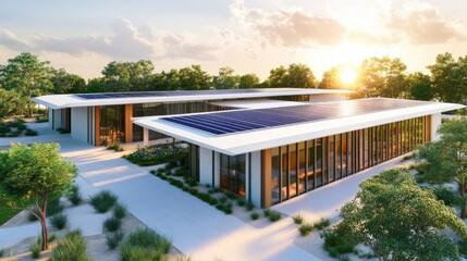 Sustainable medical facility using advanced recycling technologies