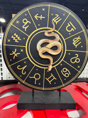 zodiac wheel for sale in the thrift shop