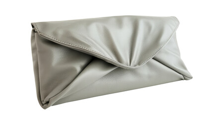 Obraz premium Gray woman clutch bag on transparent background