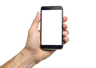 hand holding smart phone