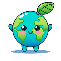 cute vector planet earth, Earth Day