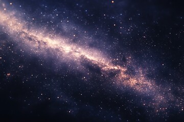Fototapeta premium A stunning view of a galaxy filled with stars and cosmic dust.