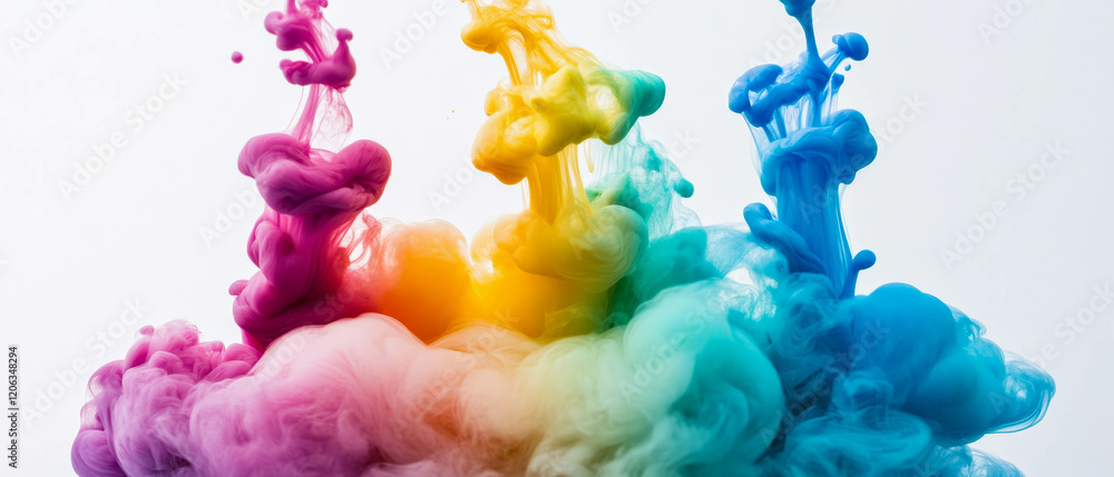 Poster exploring the vibrant textures of ink in printing and the art of color application