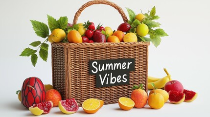 fruits and vegetables in a basket