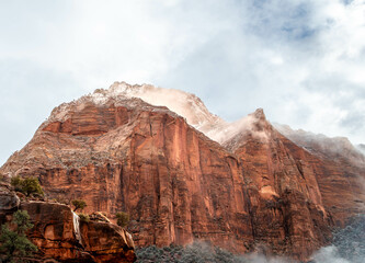 Bryce canyon in the winter
