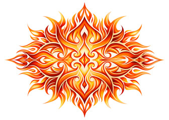 vector illustration of a fire flames
