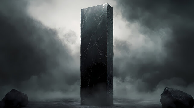 Romulan monolith romulus a towering obsidian monolith casts long. Obsidian Tower. Illustration