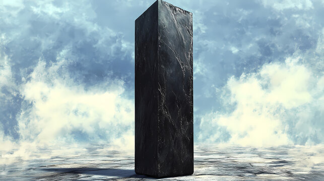 Romulan monolith romulus a towering obsidian monolith casts long. Obsidian Tower. Illustration