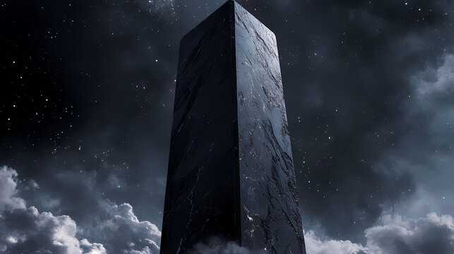 Romulan monolith romulus a towering obsidian monolith casts long. Obsidian Tower. Illustration