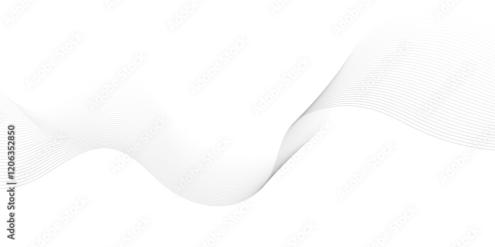 Poster abstract grey, white smooth element swoosh speed wave modern stream transparent background. abstract
