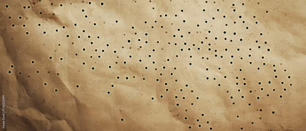 Aufkleber kraft paper texture featuring a uniform dotted pattern with small evenly spaced dots