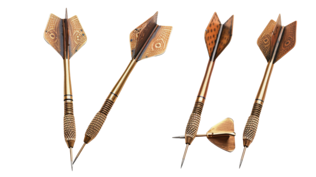Dart arrow on transparent background