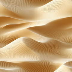 Soft flowing sand dunes with wavy textures and elegant layered details in a seamless pattern