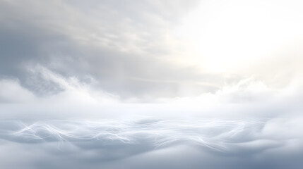 Obraz premium Clear sky with soft clouds and serene atmosphere, conveying calmness and tranquility.