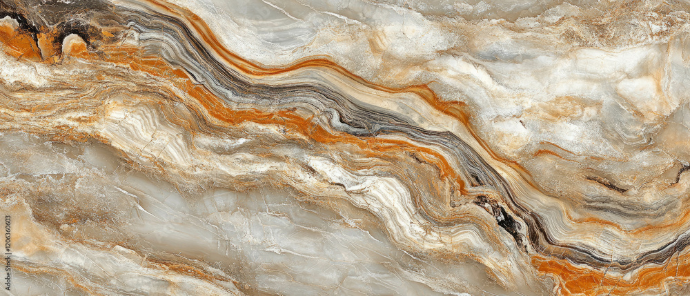 Aufkleber banded texture of metamorphic rock showcasing varied patterns and colors