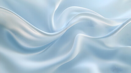 Obraz premium A calm, flowing wave-like pattern in soft blue tones, creating a sense of tranquility.