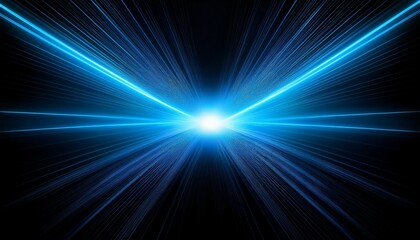 Fototapeta premium shining blue light effect in the dark for background minimalist1.jpg