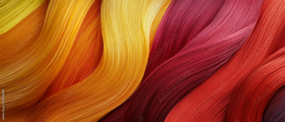 Poster ombre ribbons display vibrant color transitions and smooth blending techniques