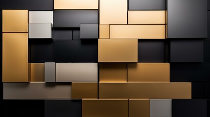 A sleek and stylish black gold metal plate pattern, perfect for enhancing the look of any design project.
