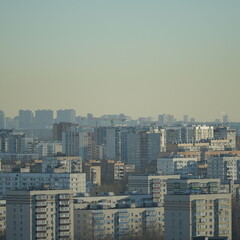 Fototapeta premium aerial view of the city