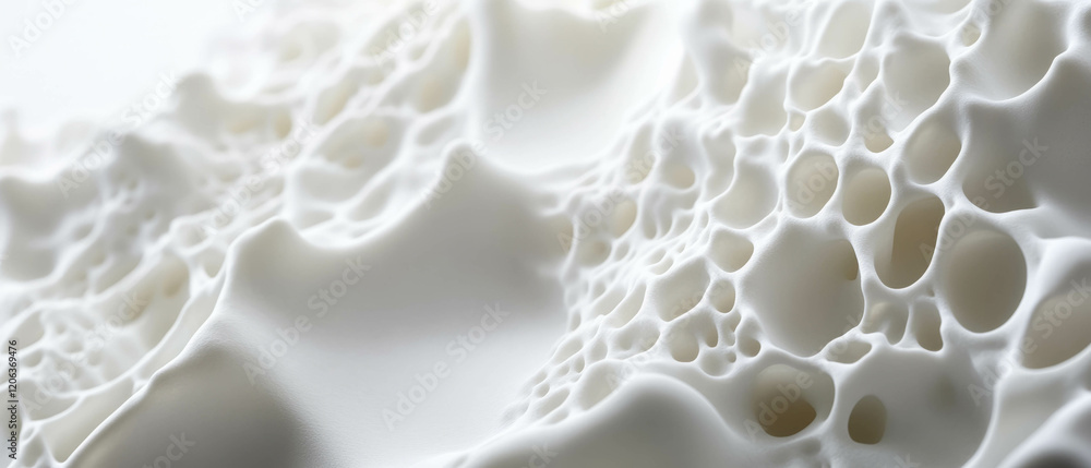 Poster Exploring the intricate texture and fine structure of porcelain in white color