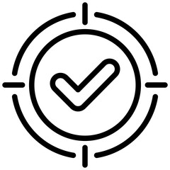 Target Focus Outline Icon