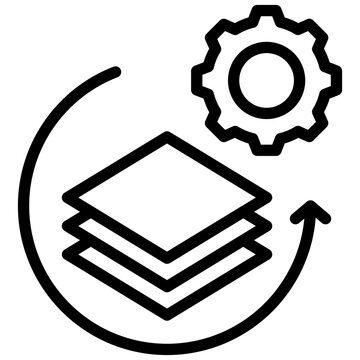 Batch Processing Outline Icon
