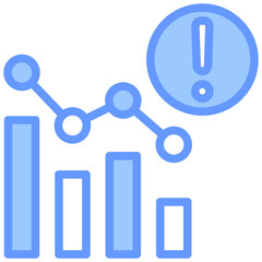 Failure Rate Blue Icon