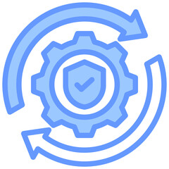 Operational Reliability Blue Icon