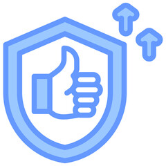 Fototapeta premium Reliability Improvement Blue Icon