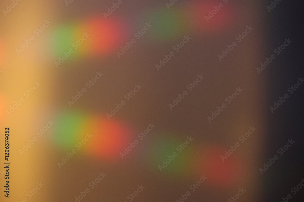 Poster light waves interference effect, color diffraction grating abstract background. iridescent blurred h