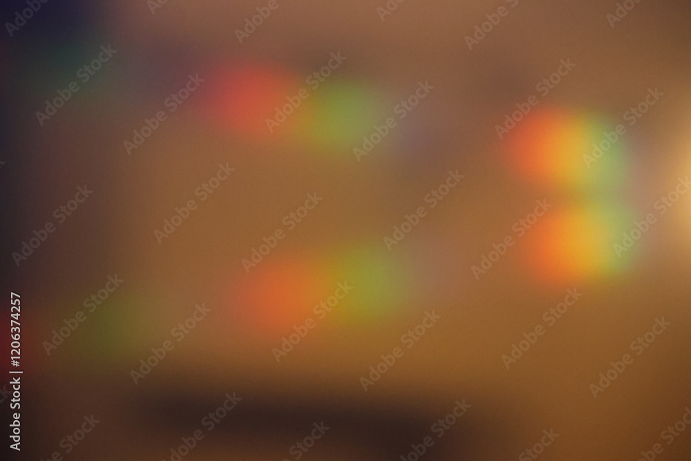 Poster light waves interference effect, color diffraction grating abstract background. iridescent blurred h