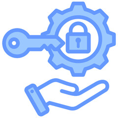 Access Control Blue Icon