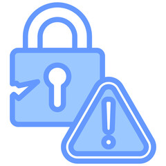 Vulnerability Blue Icon