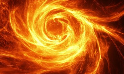 Fiery cosmic energy swirling in the universe