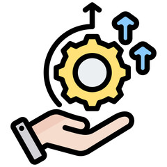 Service Development Outline Color Icon